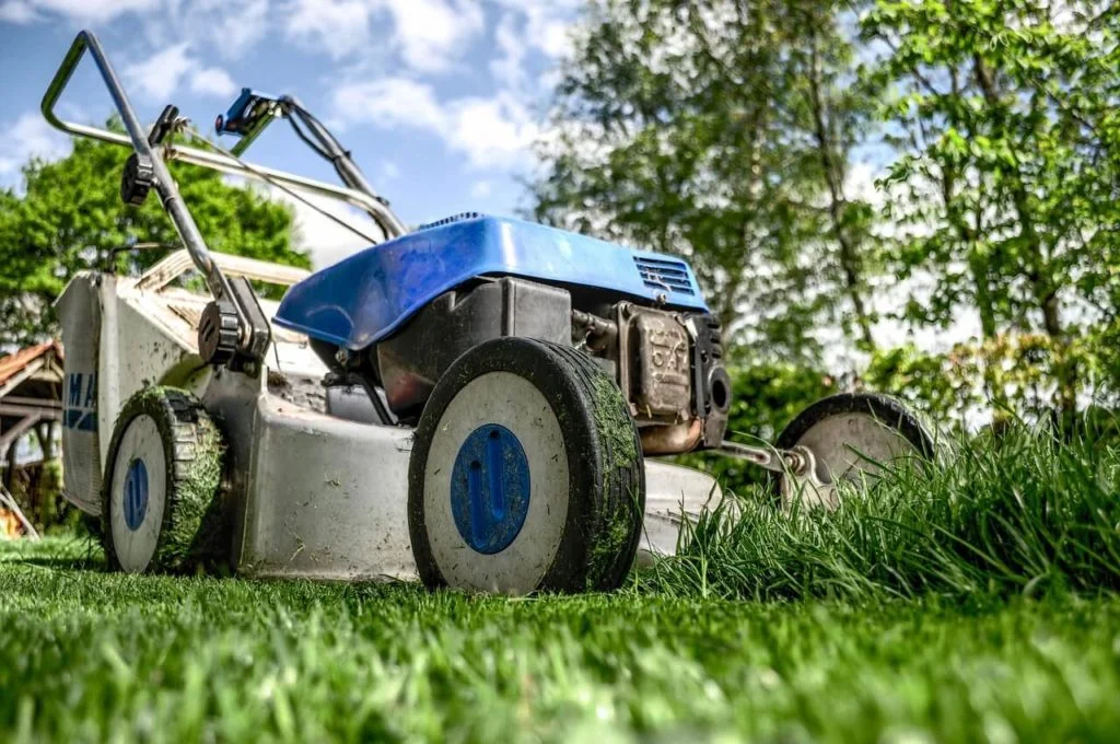 The right lawnmower still needs to have its blade sharpened