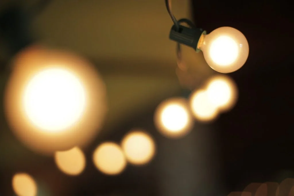 hang string lights with the right support to be sure they'll stay in place