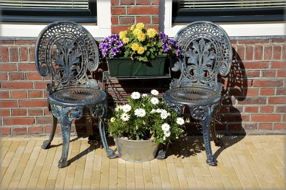 wrought iron is heavy but ornate