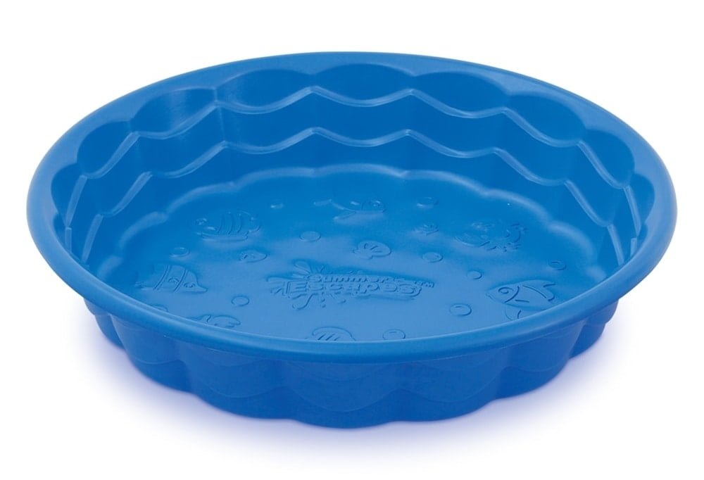 a hard plastic kiddie pool is inexpensive and easy to maintain, but hard to store
