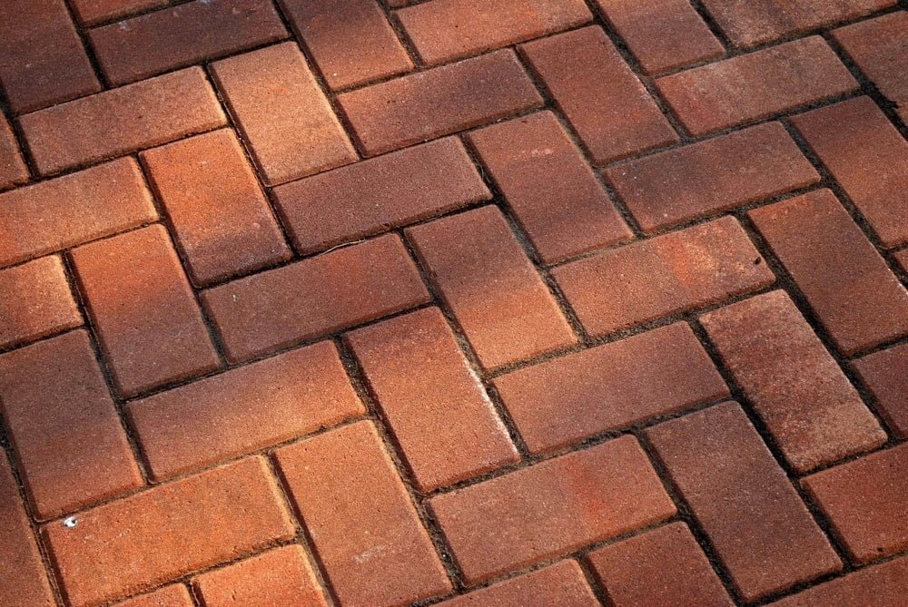 brick can be arranged in patterns and makes a great patio surface