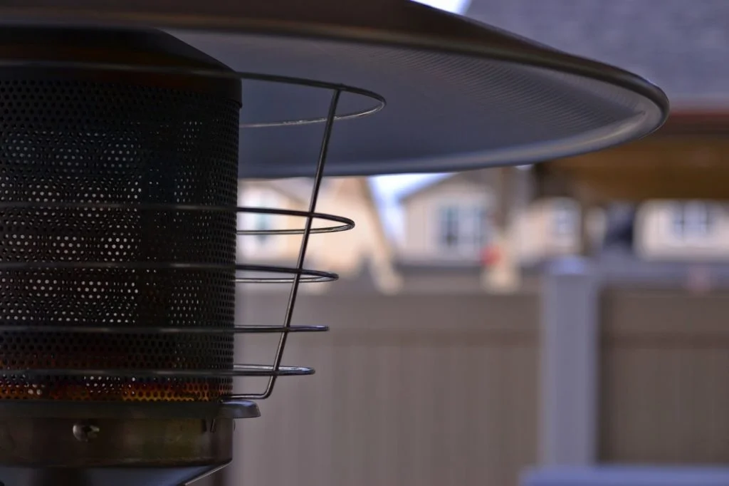 a patio heater can help take the chill off