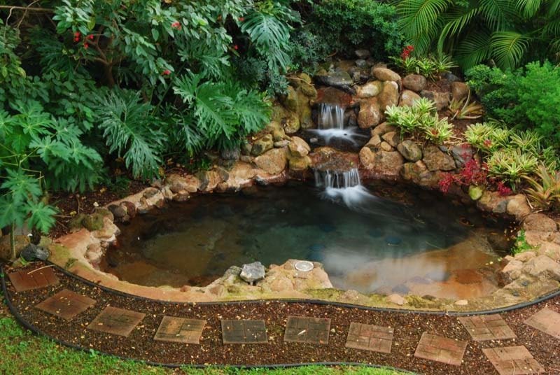 jacuzzi with waterfall