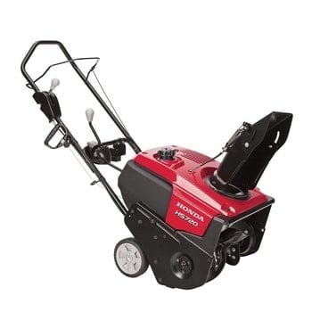 honda gas powered snowblower, single stage type