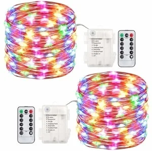 remote controlled string tube lights battery powered