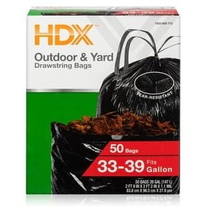 hdx plastic leaf bags