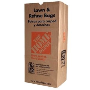 home depot paper leaf bags