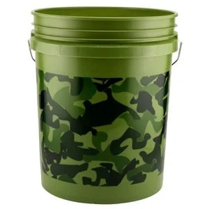 5 gallon garden bucket camo design