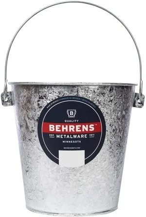 behrens 5.5 gallon galvanized steel bucket