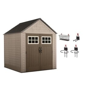 rubbermaid 49 square feet resin shed