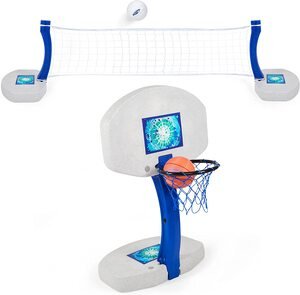swimways volleyball and basketball hoop for pools