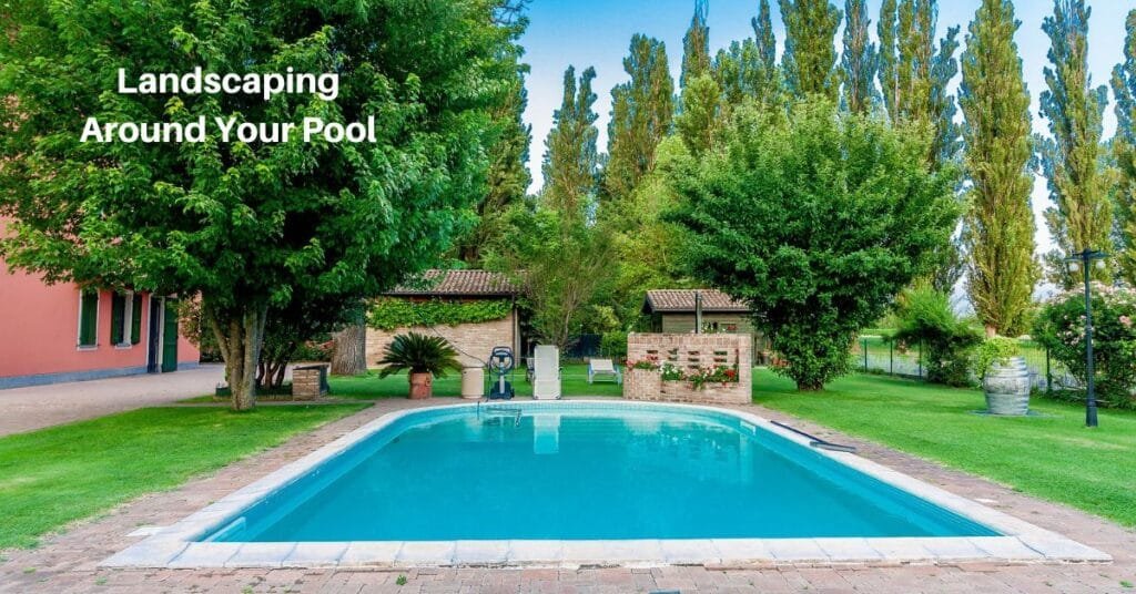 Image showcasing Landscaping Around Your Pool Area - Yards Improved