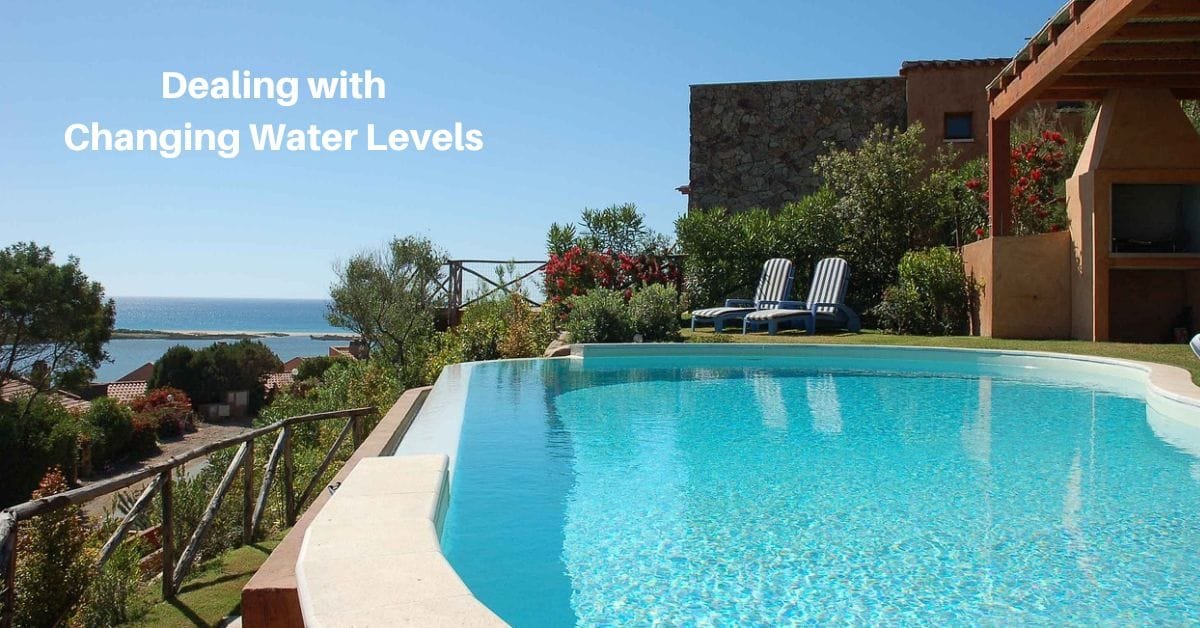 an oval backyard inground swimming pool
